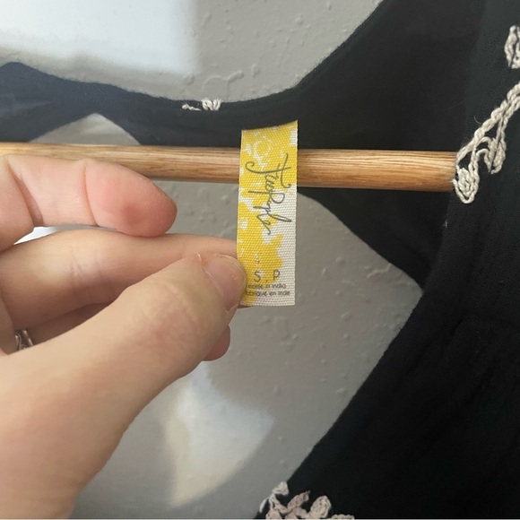 Free People Austin Emma Embroidered Tunic Dress in Black - Picture 8 of 10